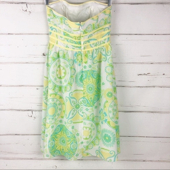 Vintage Lilly Pulitzer White Label Katrina Silk Blend Dress 2 Cottagecore Preppy - Picture 6 of 11